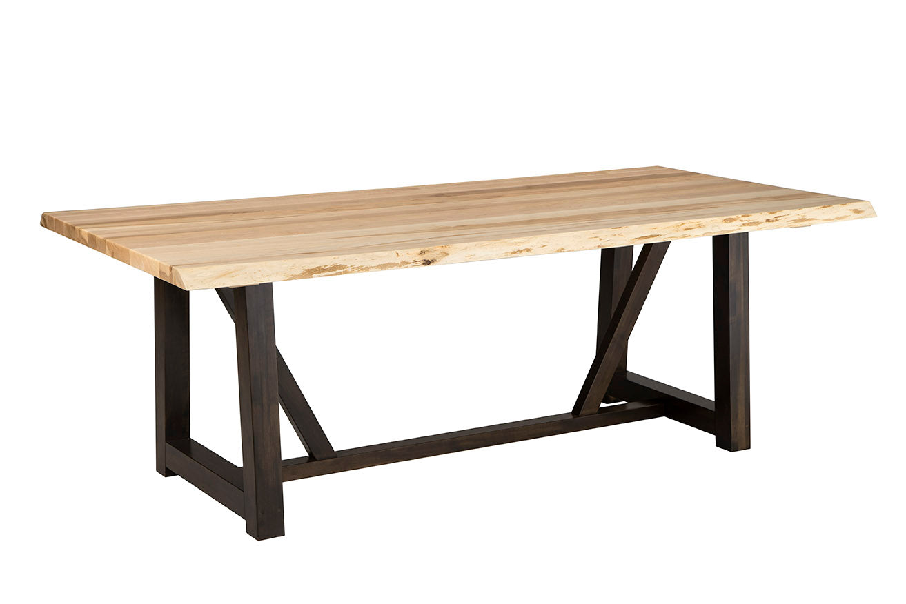 Naturale Live-Edge Table with Double Winchester Base