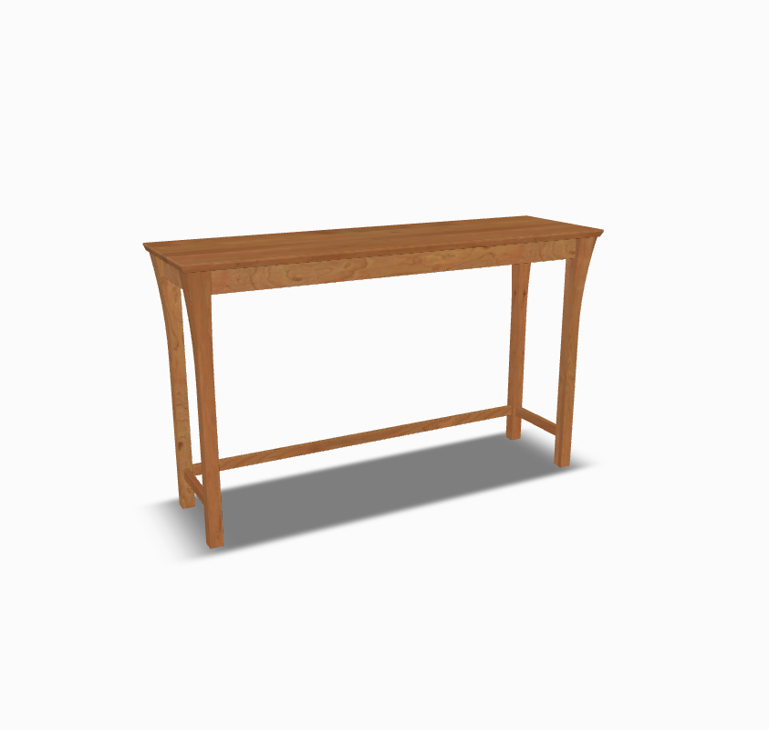 Marco Console Table in Rustic Cherry Wood