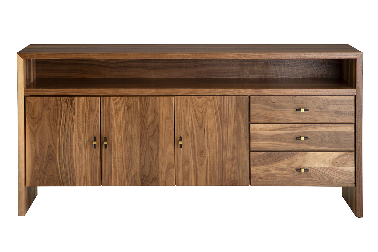 Monterey Small Server in Walnut & Cocoa