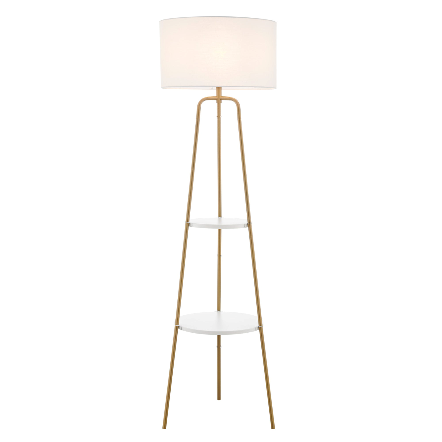 Patterson Floor Lamp Color Option Gold with White Accents