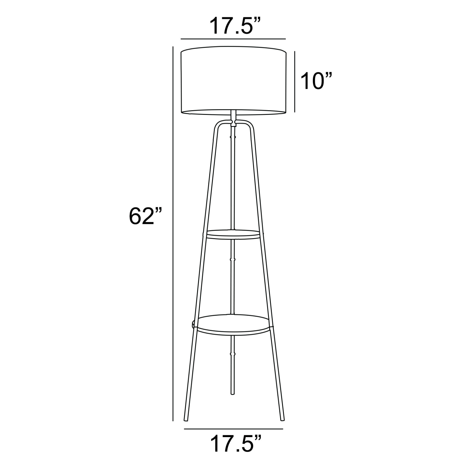 Patterson Floor Lamp Measurements