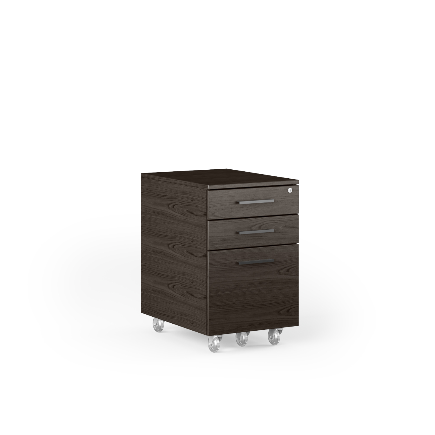 Sequel 20 mobile file cabinet front angled view