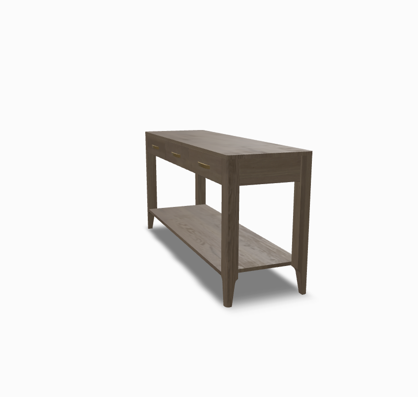 Toulon Console Table in Oak Wood & Sand Staind