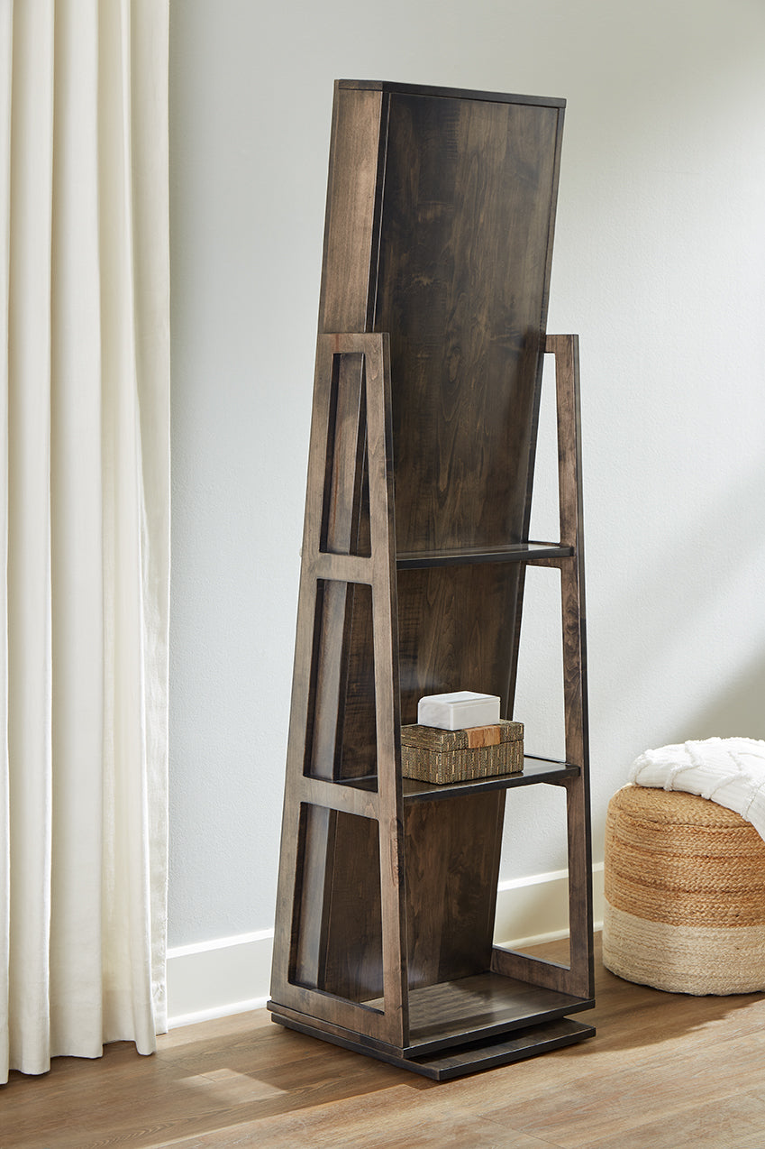 Taylor Standing mirror with shelf & storage