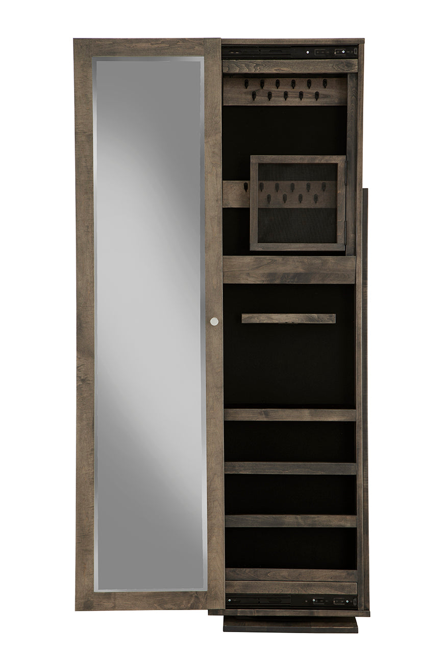 Taylor Standing mirror with shelf & storage