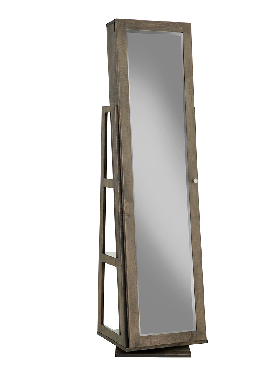 Taylor Standing mirror with shelf & storage
