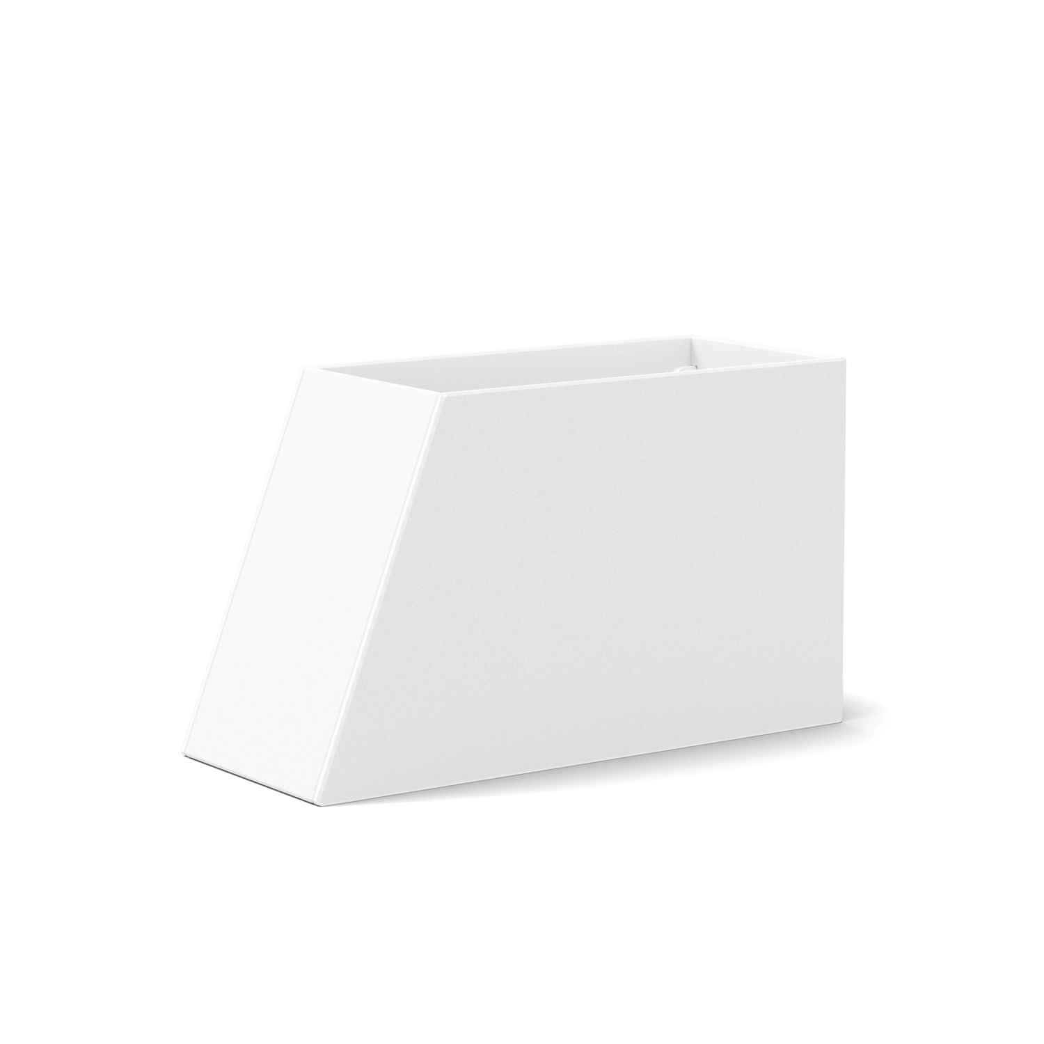 Tessellate Planter 18 Slope Planter White