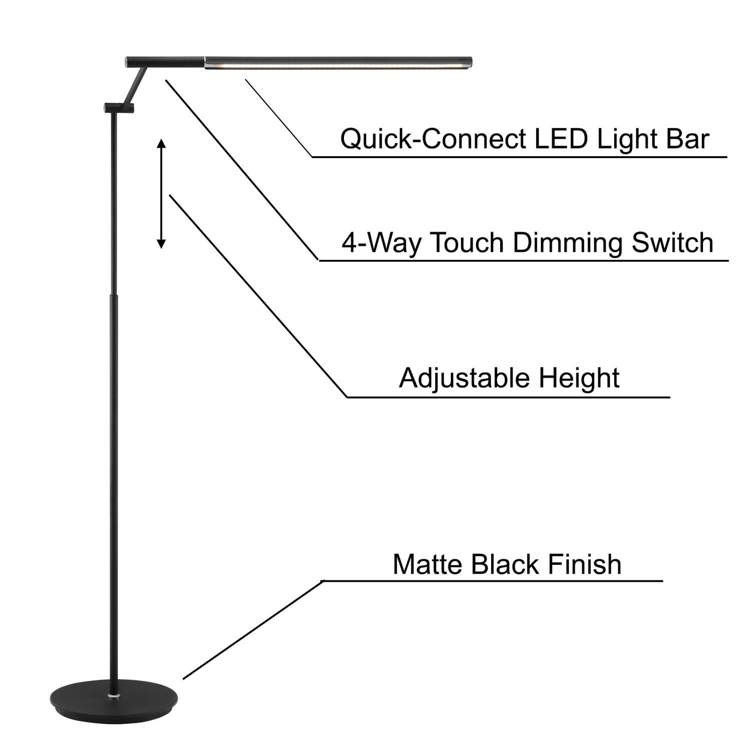 Tilla Floor Lamp Features