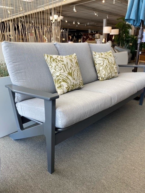 Wexler Outdoor Sofa in Graphite & Greystone