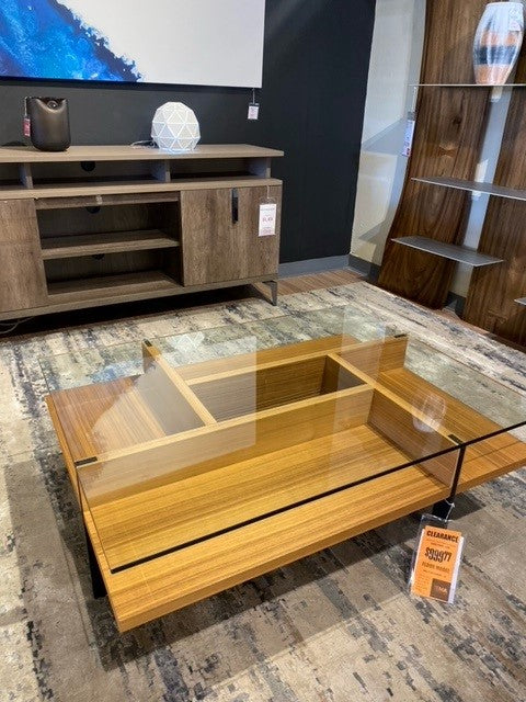 Terrace Rectangular Coffee Table In Natural Walnut