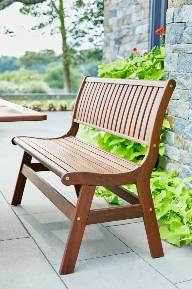 Amber II IPE 43" Outdoor Bench with Back