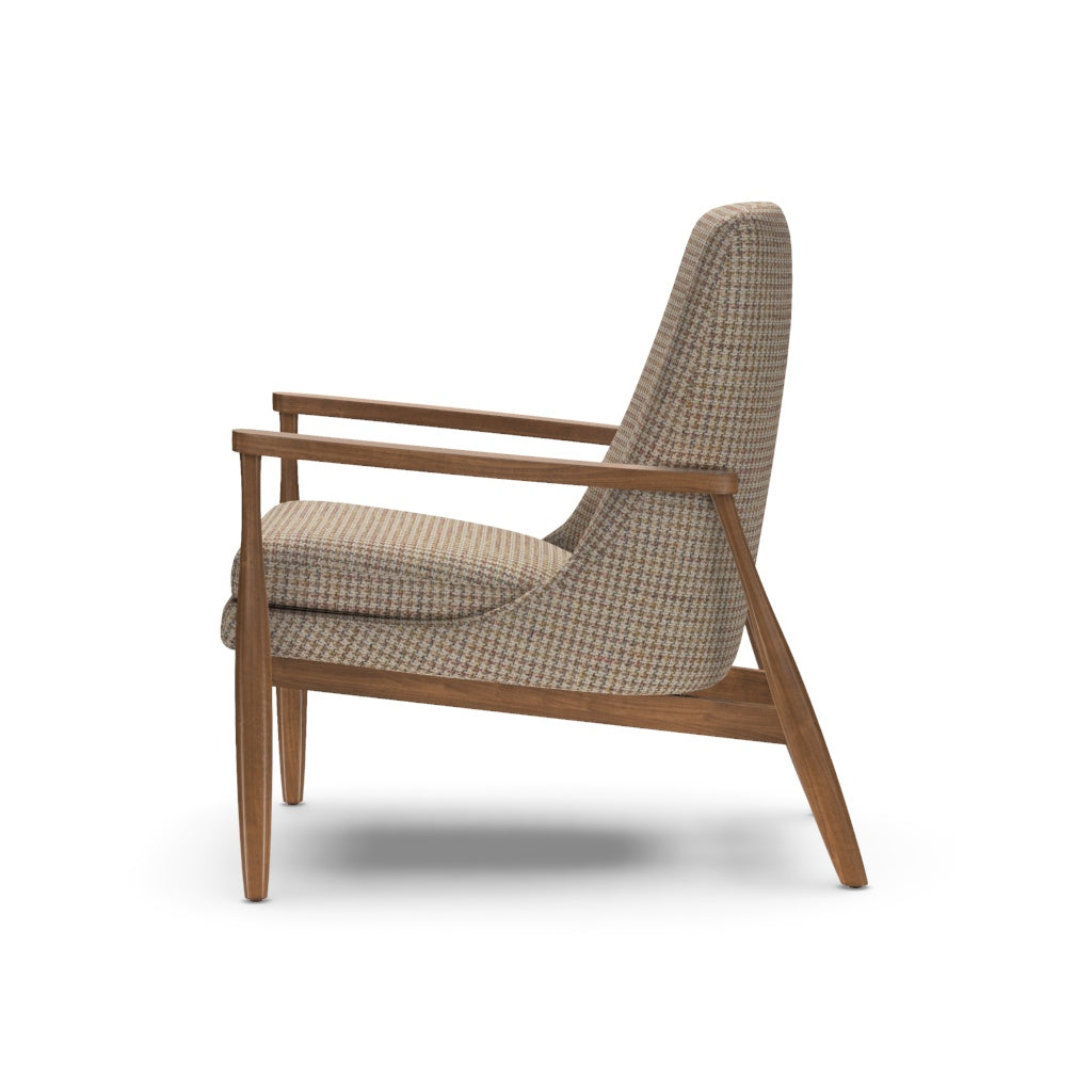 Aaron Chair in Arther Brindle Upholstery  & Mink Arms