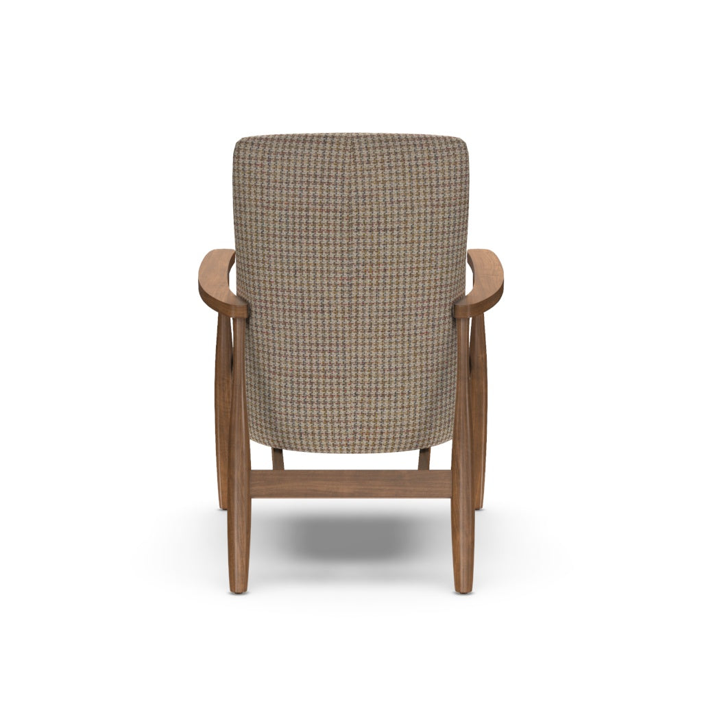 Aaron Chair in Arther Brindle Upholstery  & Mink Arms