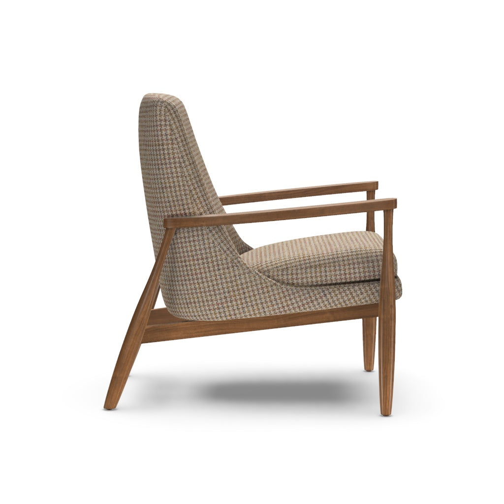 Aaron Chair in Arther Brindle Upholstery  & Mink Arms