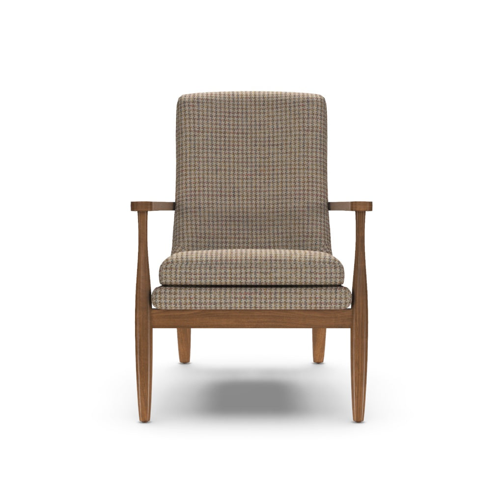 Aaron Chair in Arther Brindle Upholstery  & Mink Arms