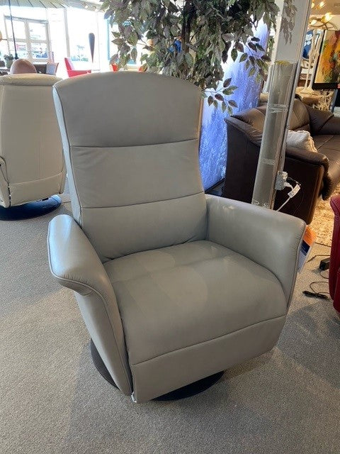 Mike Large Powered Chair in Silver Grey