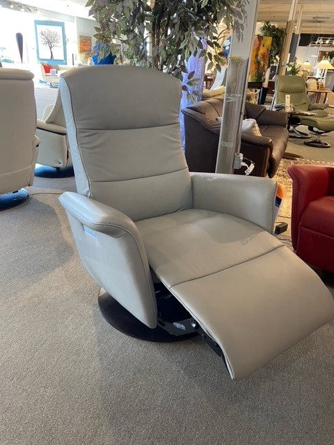 Mike Large Powered Chair in Silver Grey