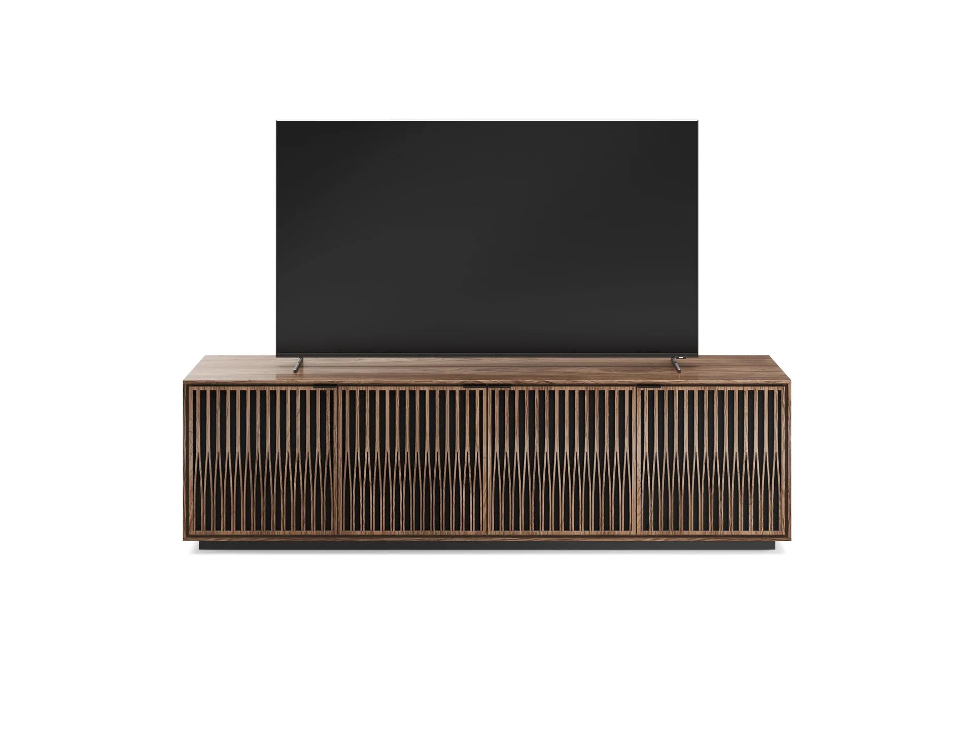 Elements Tune Rolling Media Plinth in Walnut