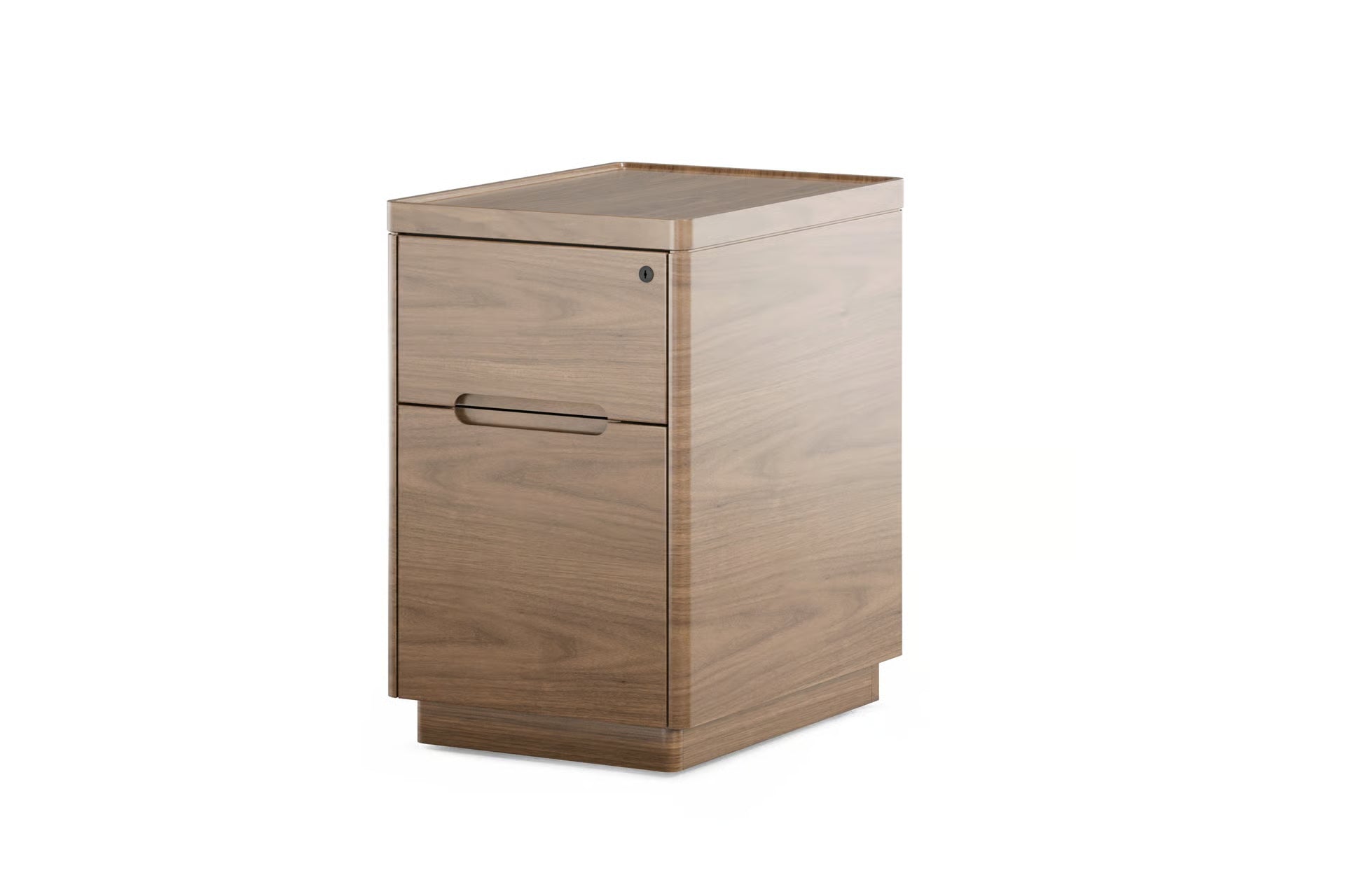 Luma 2 Drawer Pedestal in Walnut