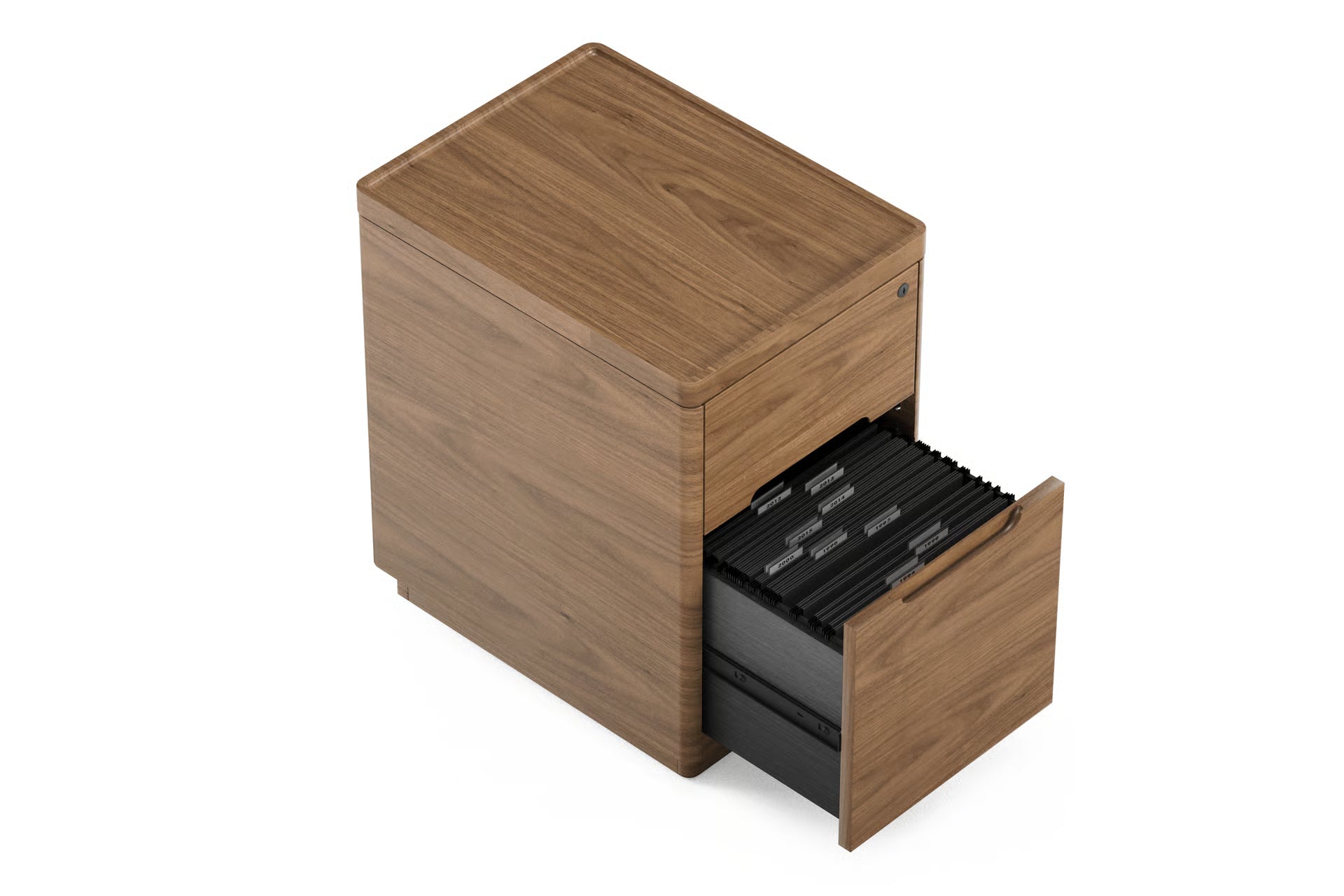 Luma 2 Drawer Pedestal in Walnut