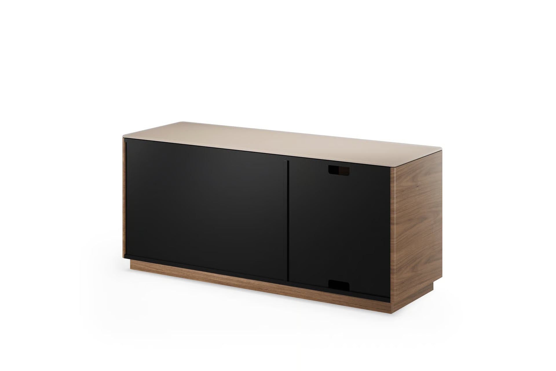 Luma multi-function office Cabinet wtih Dune Glass Top