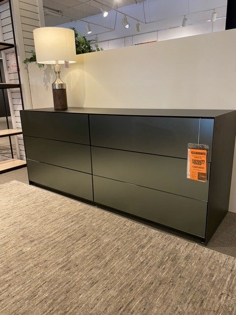 Absolute 6 Drawer Desser In Anthracite & Grey