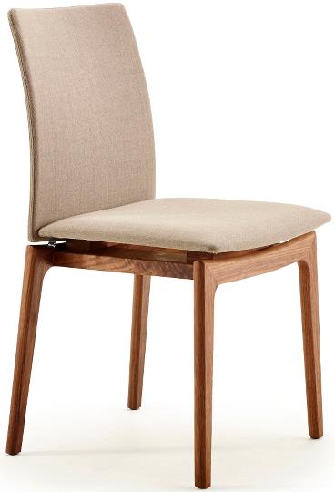 Dining Chair 63 in Brahams Beige Upholstery