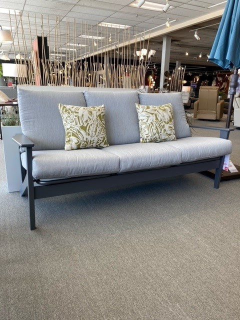 Wexler Outdoor Sofa in Graphite & Greystone
